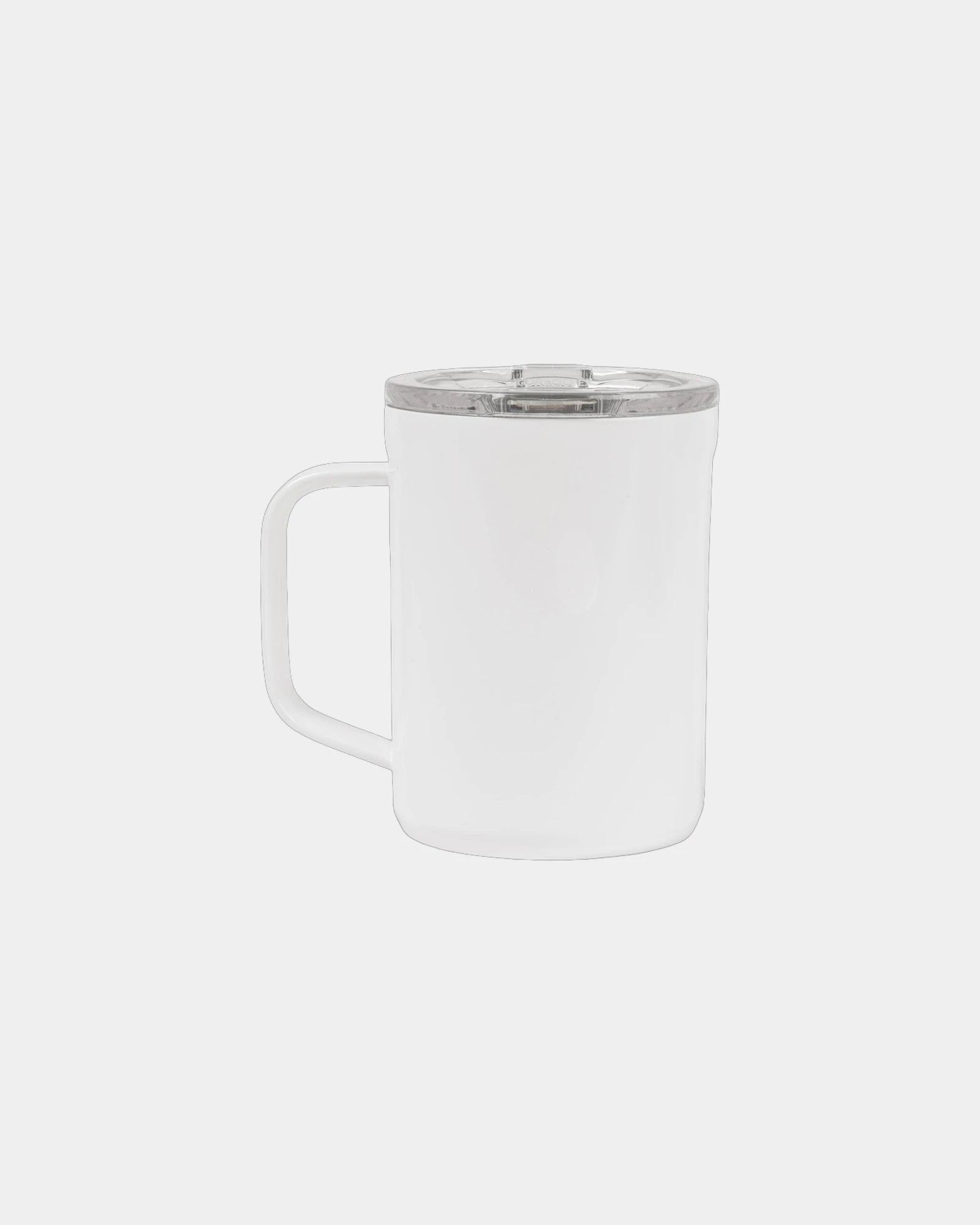 Custom triple-insulated Corkcicle 16 oz coffee mug - Gloss White
