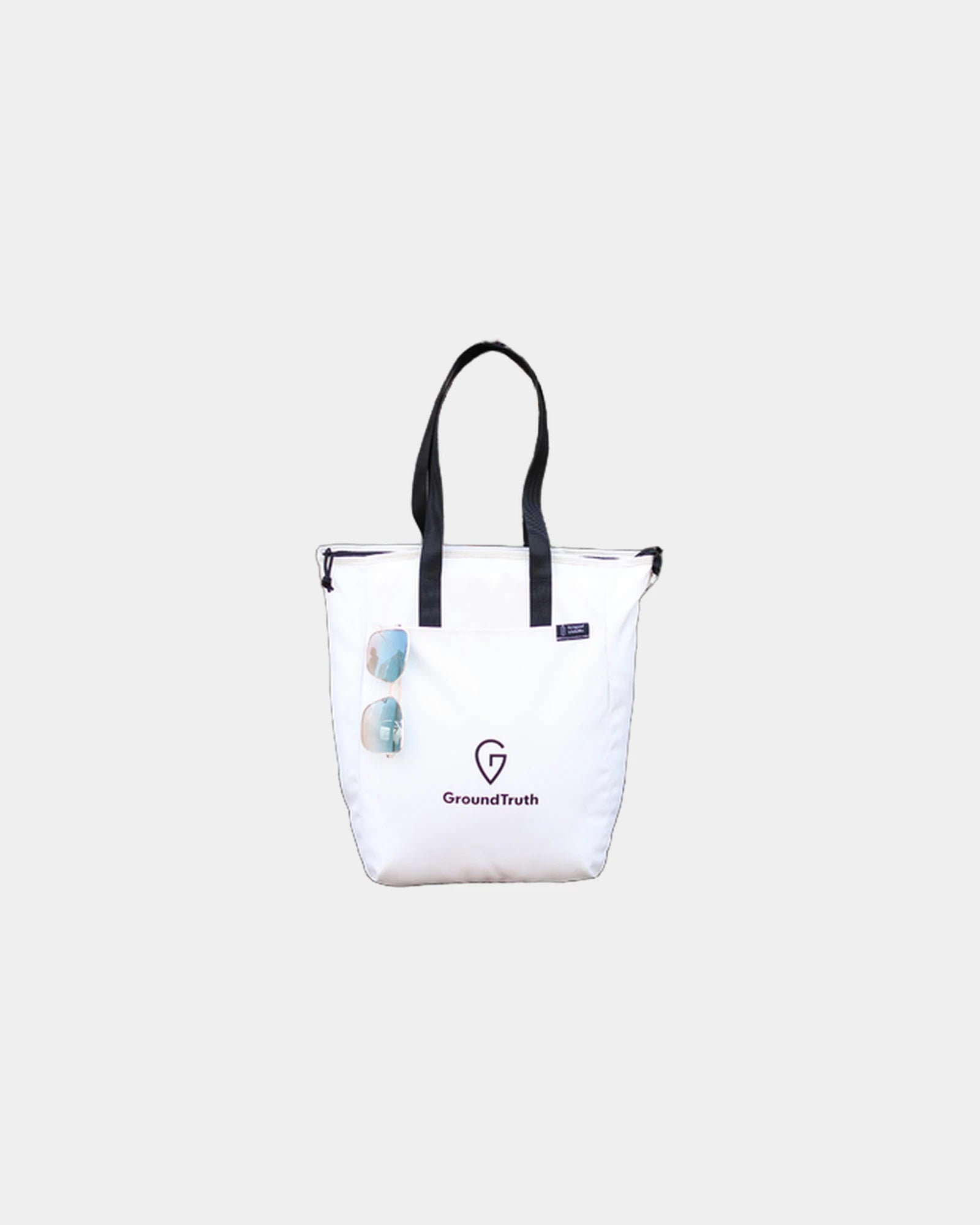 Custom recycled RPET zippered tote bag 11 x 15 inches - 9