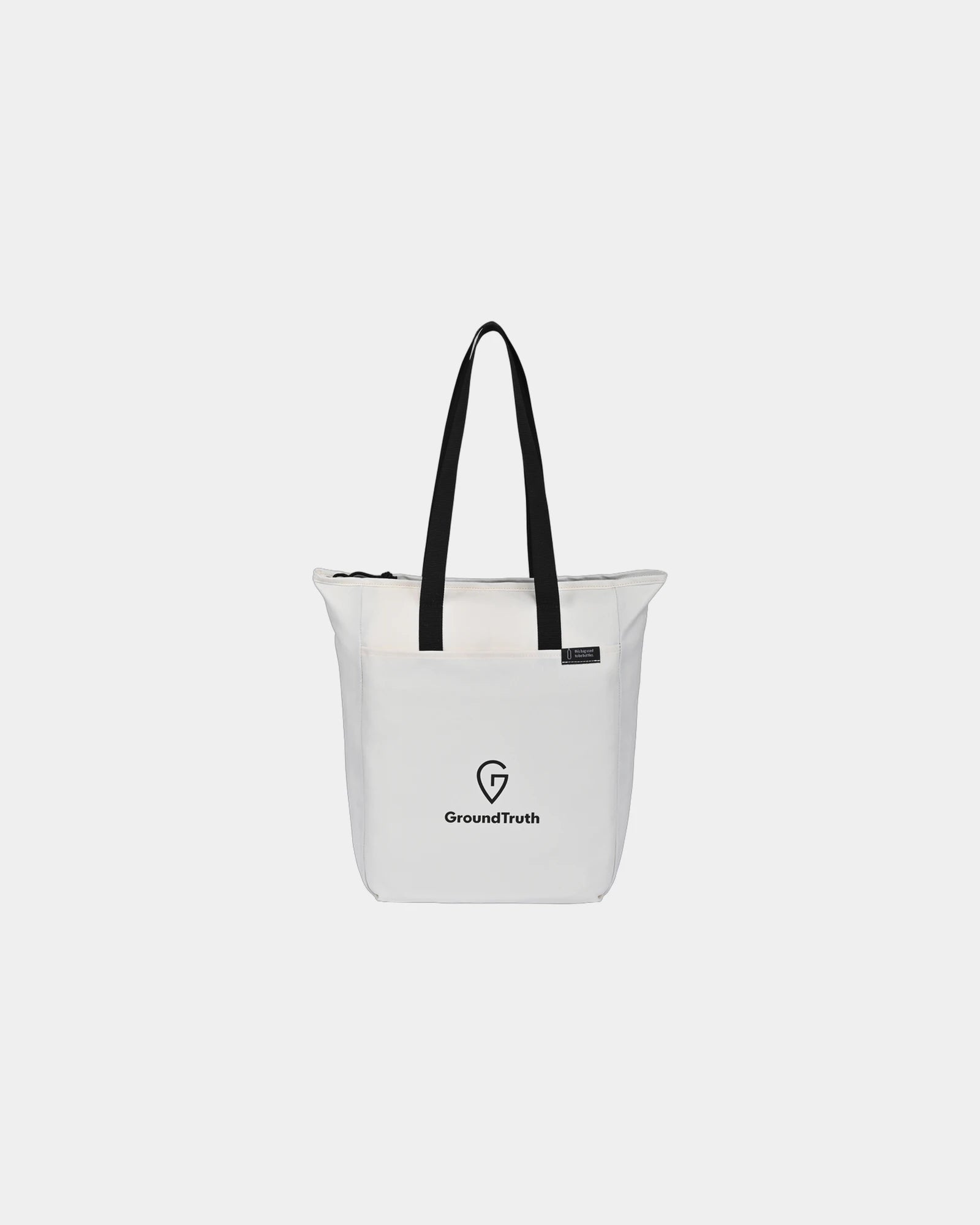 Custom recycled RPET zippered tote bag 11 x 15 inches - 8