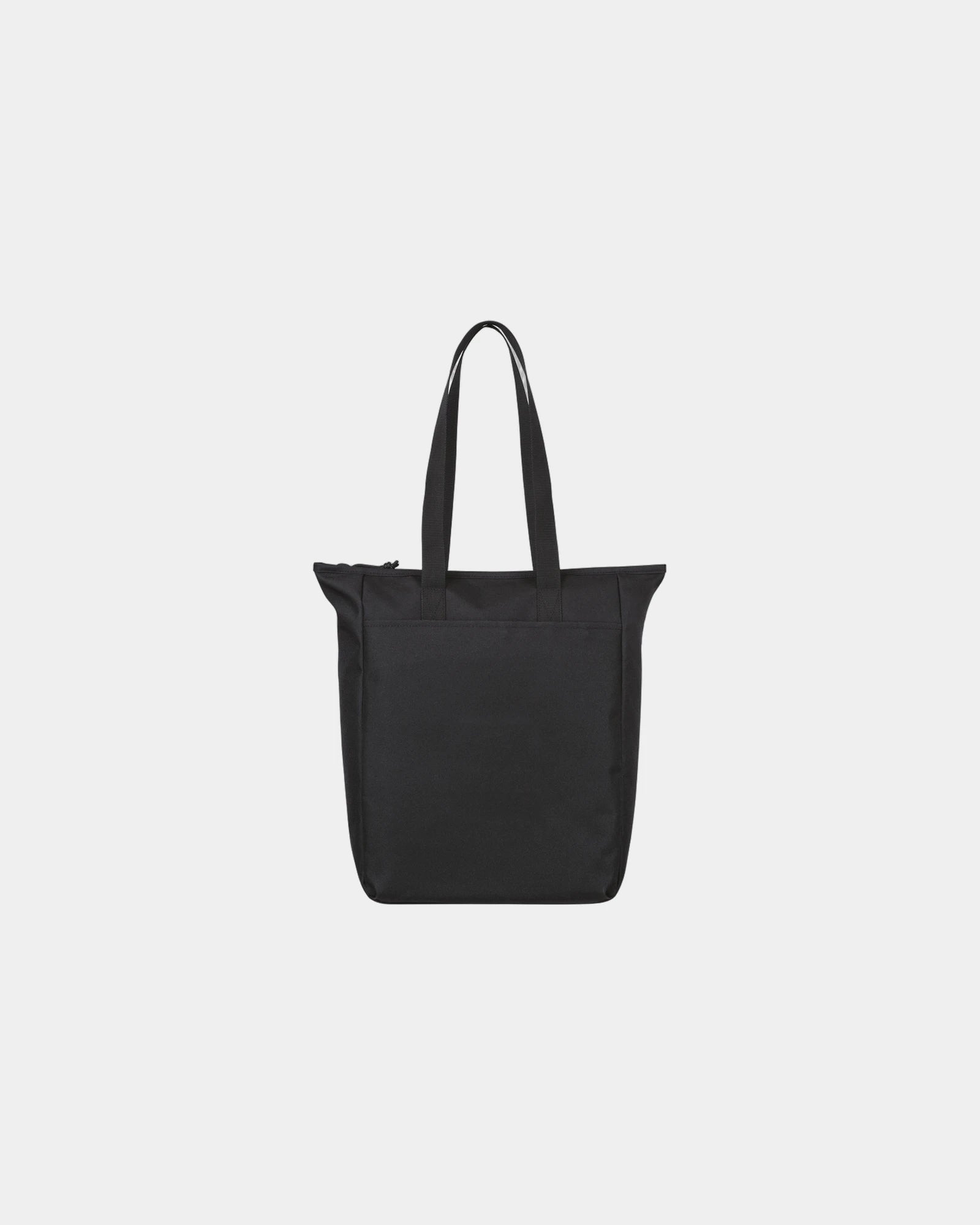 Custom recycled RPET zippered tote bag 11 x 15 inches - Black