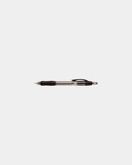 Custom gel ink retractable pen with comfort grip - Black