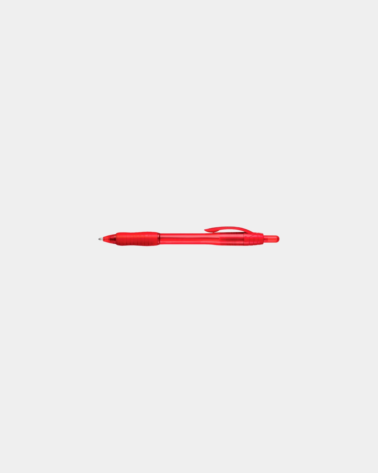 Custom gel ink retractable pen with comfort grip - Red