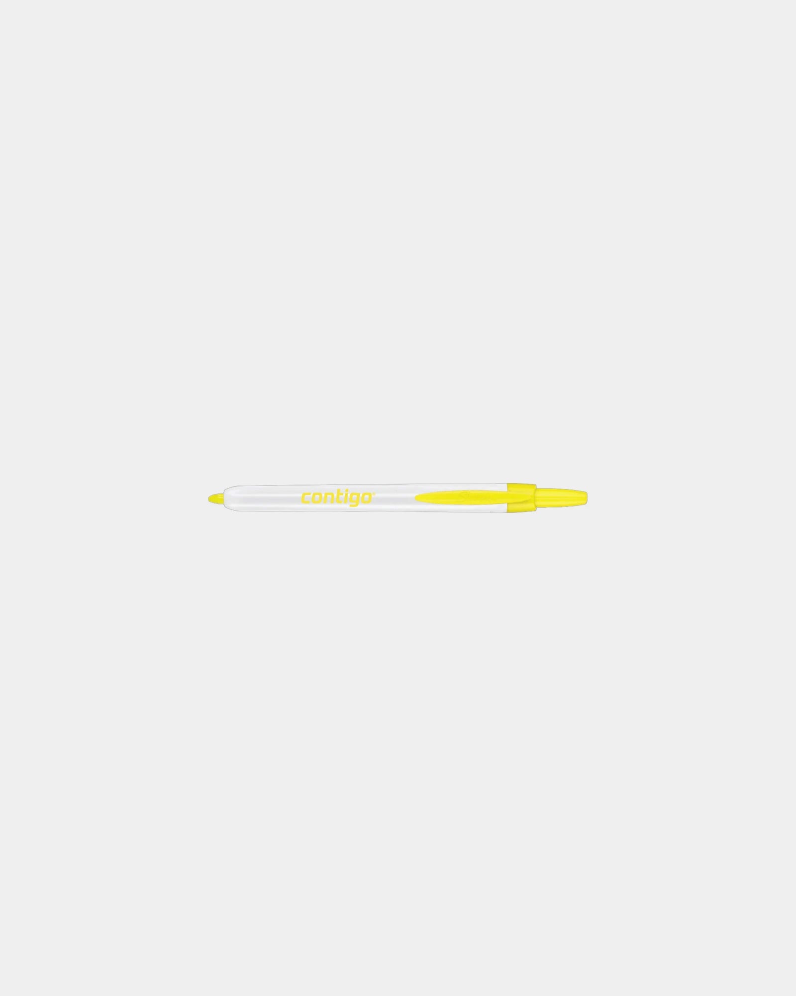 Custom retractable chisel tip highlighter with safety seal - 1