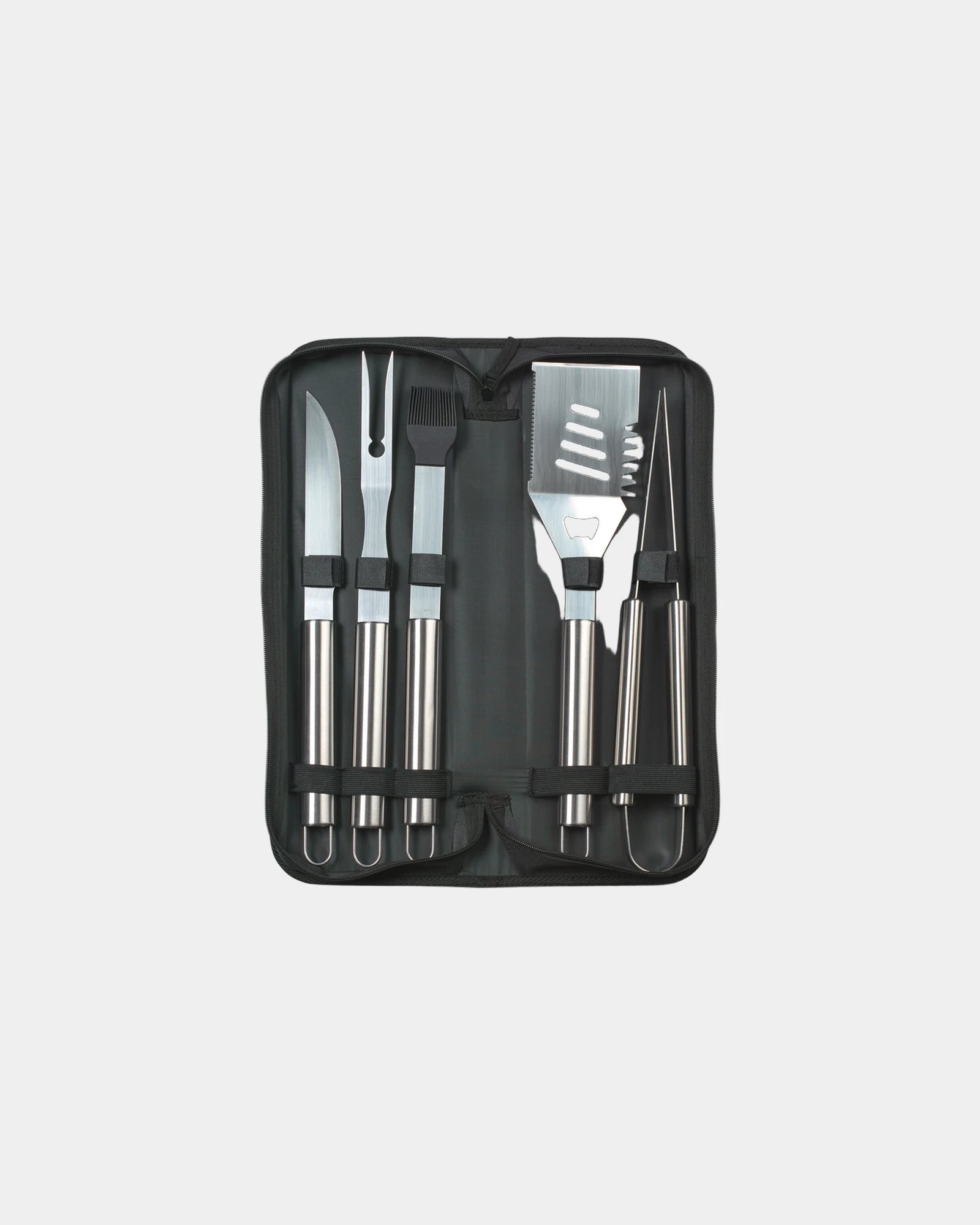 Custom 5-piece stainless steel BBQ tool set - 2