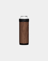 Custom stainless steel Corkcicle Slim Arctican sleeve - Walnut