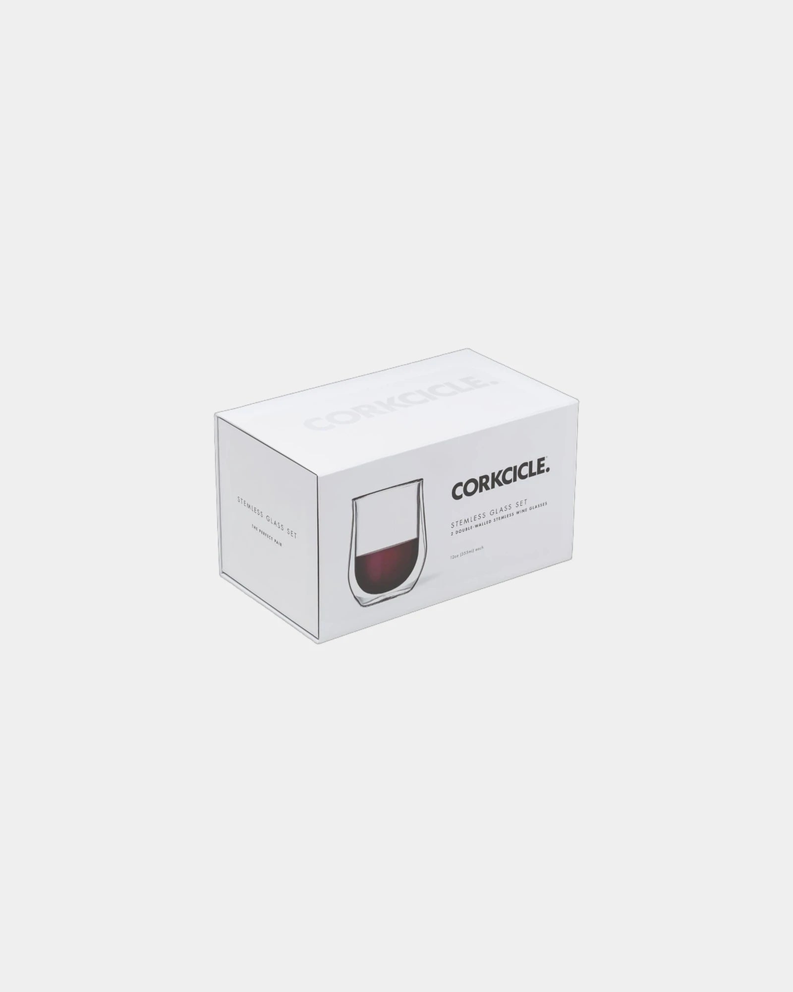 Custom double-wall Corkcicle stemless glass set of 2 - 1