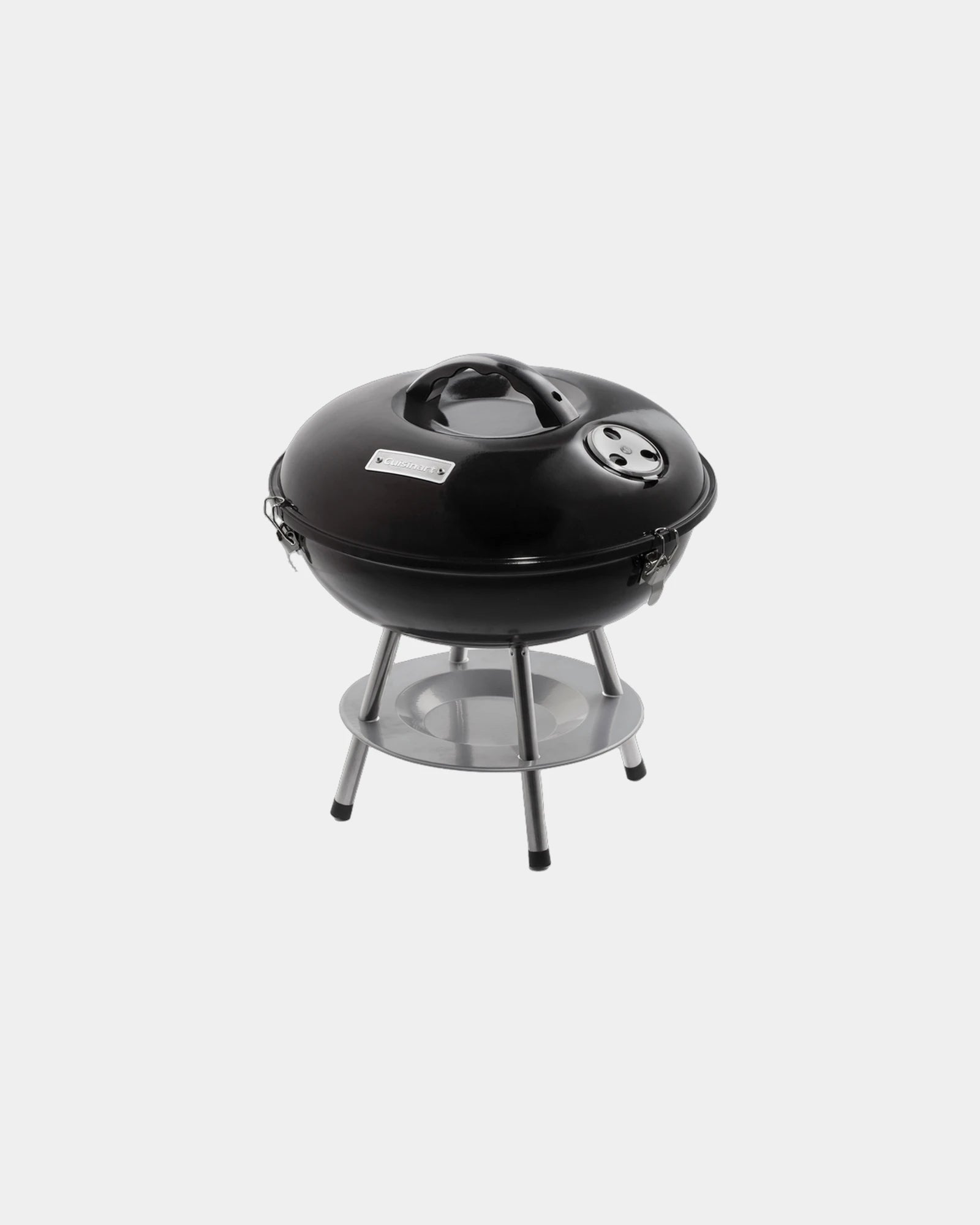Custom 14" steel charcoal grill for outdoor events - Black