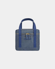 Custom FSC-certified washable paper mini lunch bag - Navy