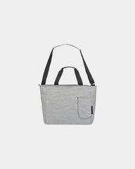 Custom washable paper 24-can messenger cooler bag - Stone