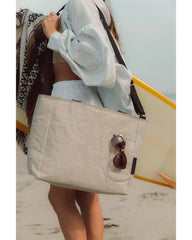 Custom washable paper 24-can messenger cooler bag - 7