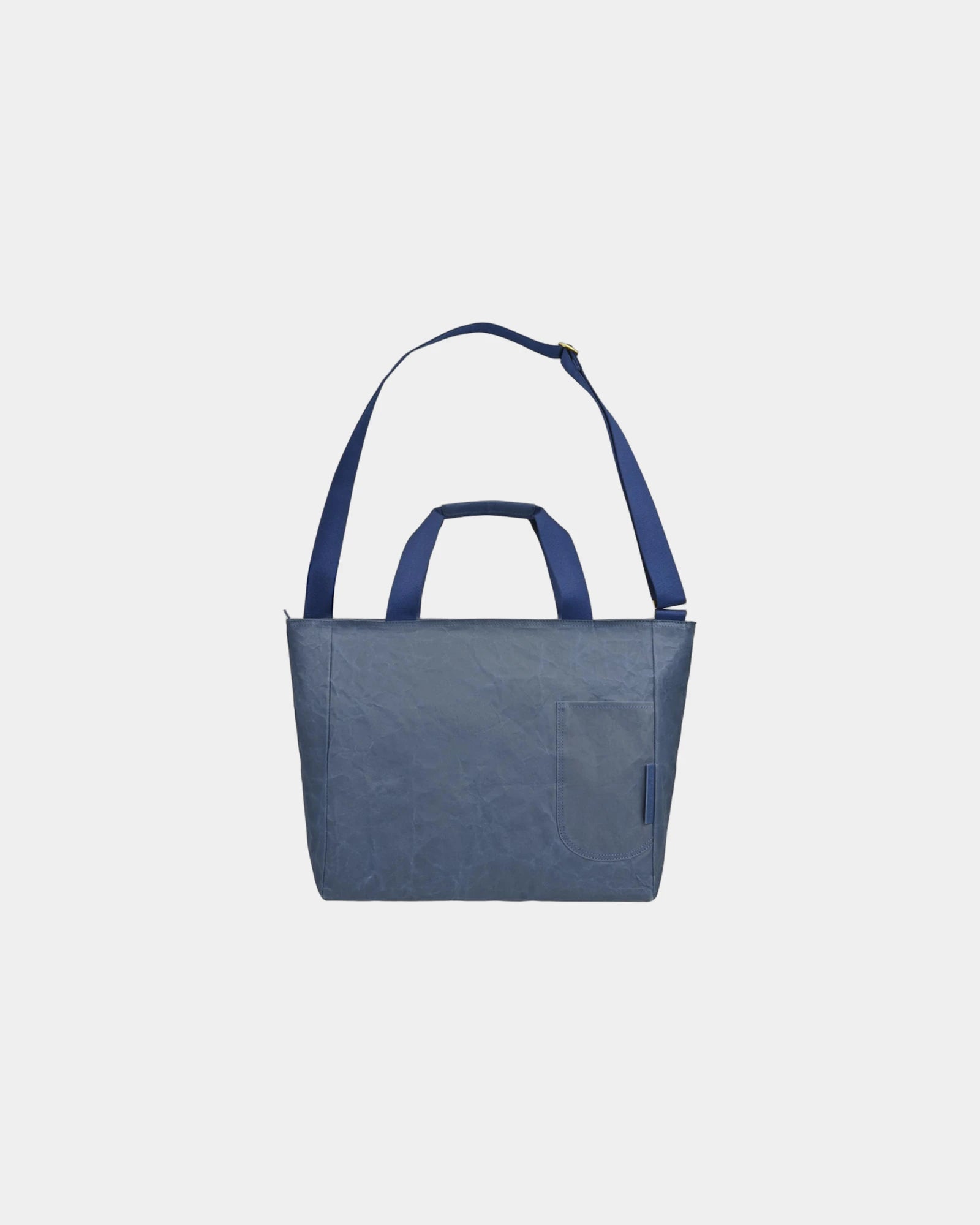 Custom washable paper 24-can messenger cooler bag - Navy
