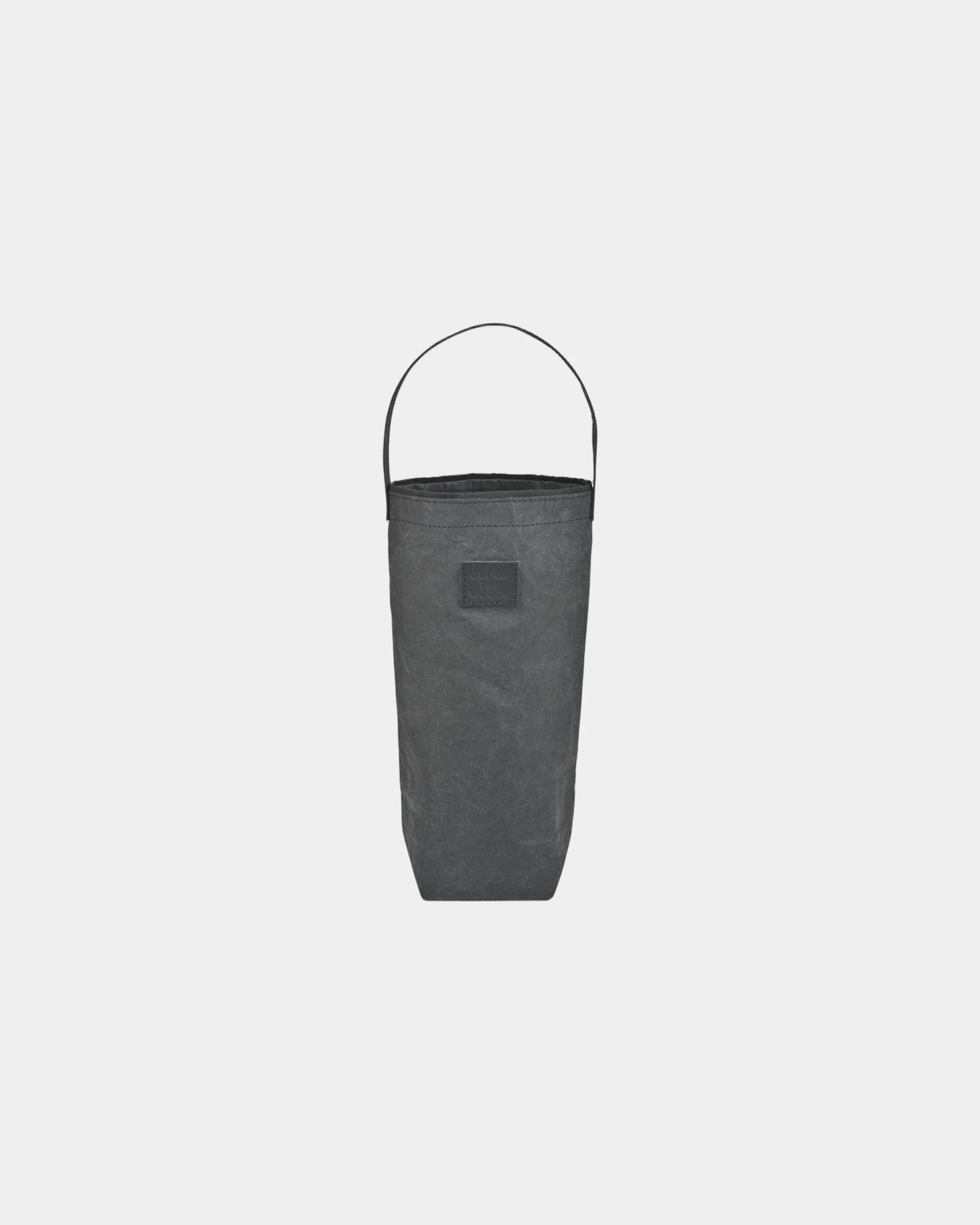 Custom FSC-certified wine tote for 750mL bottles - Ebony