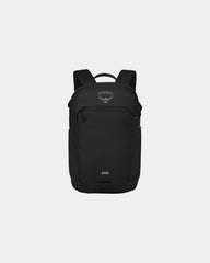 Branded recycled polyester laptop backpack 16-inch - Black