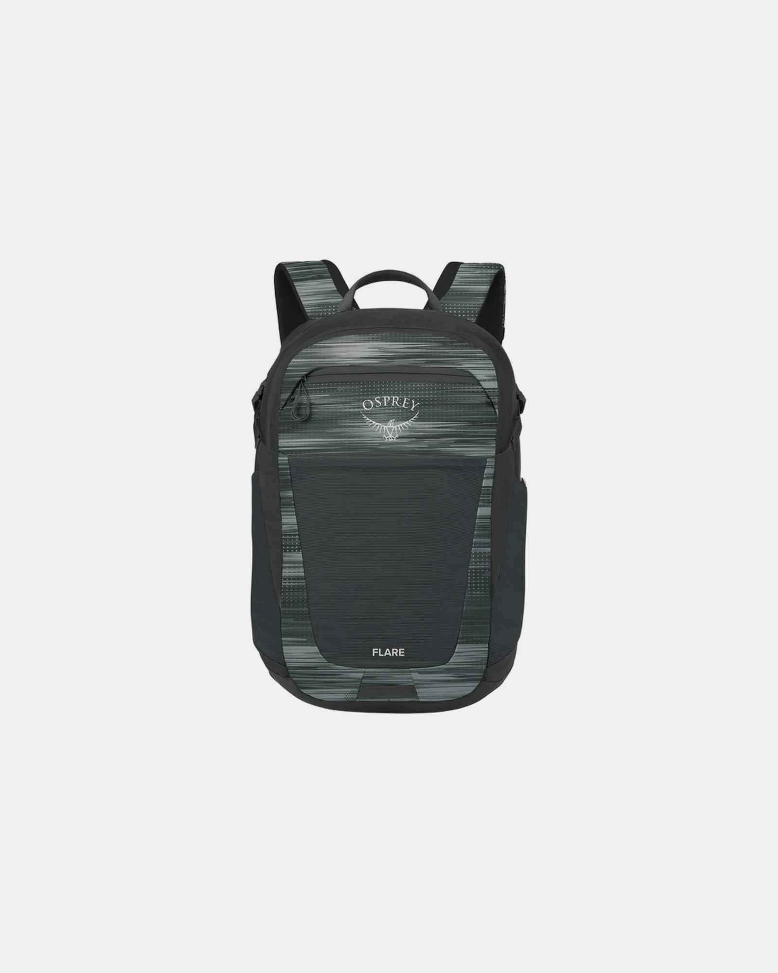 Custom recycled polyester 17-in laptop backpack - Glitch Print
