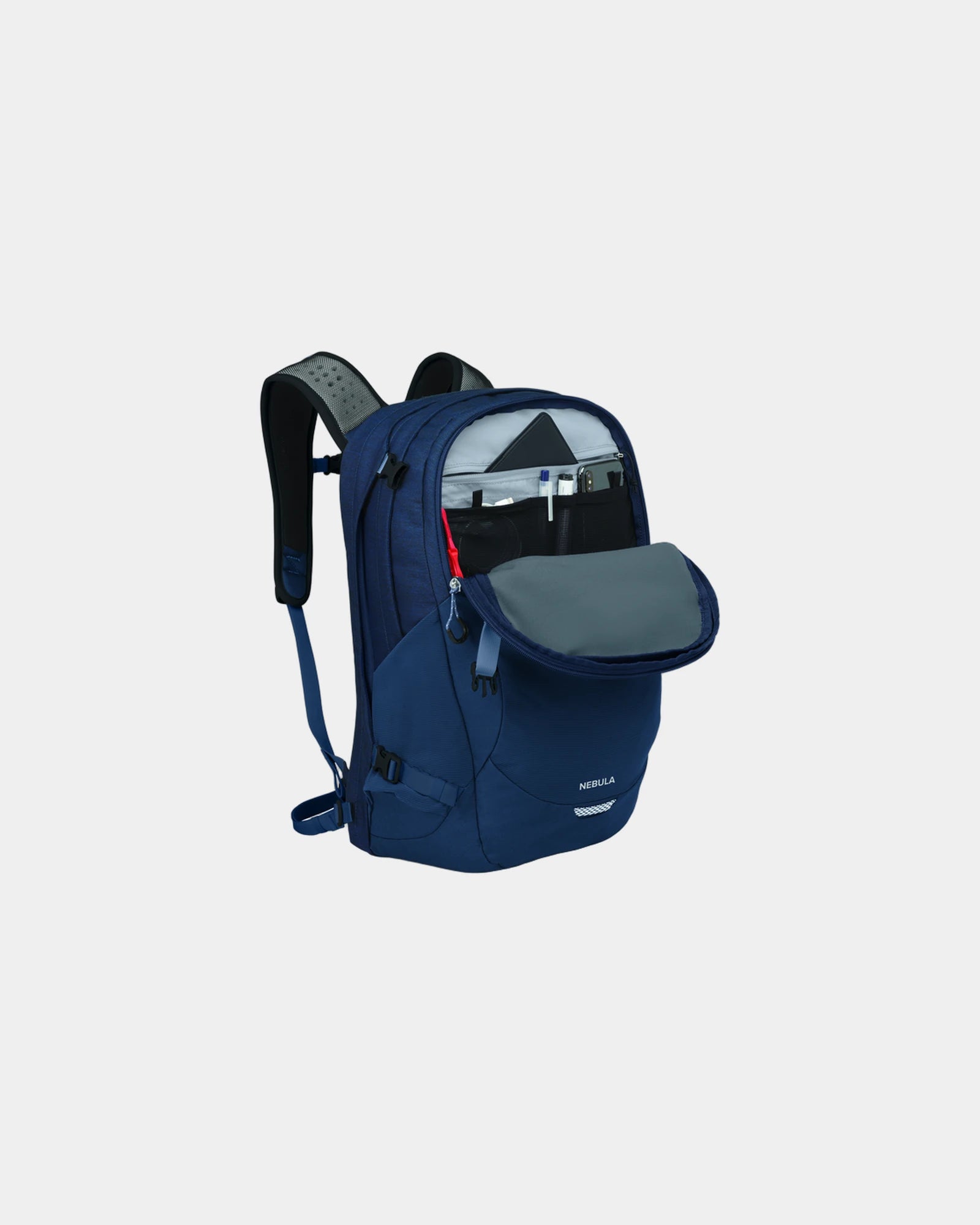 Custom recycled nylon laptop backpack with mesh pocket - 1