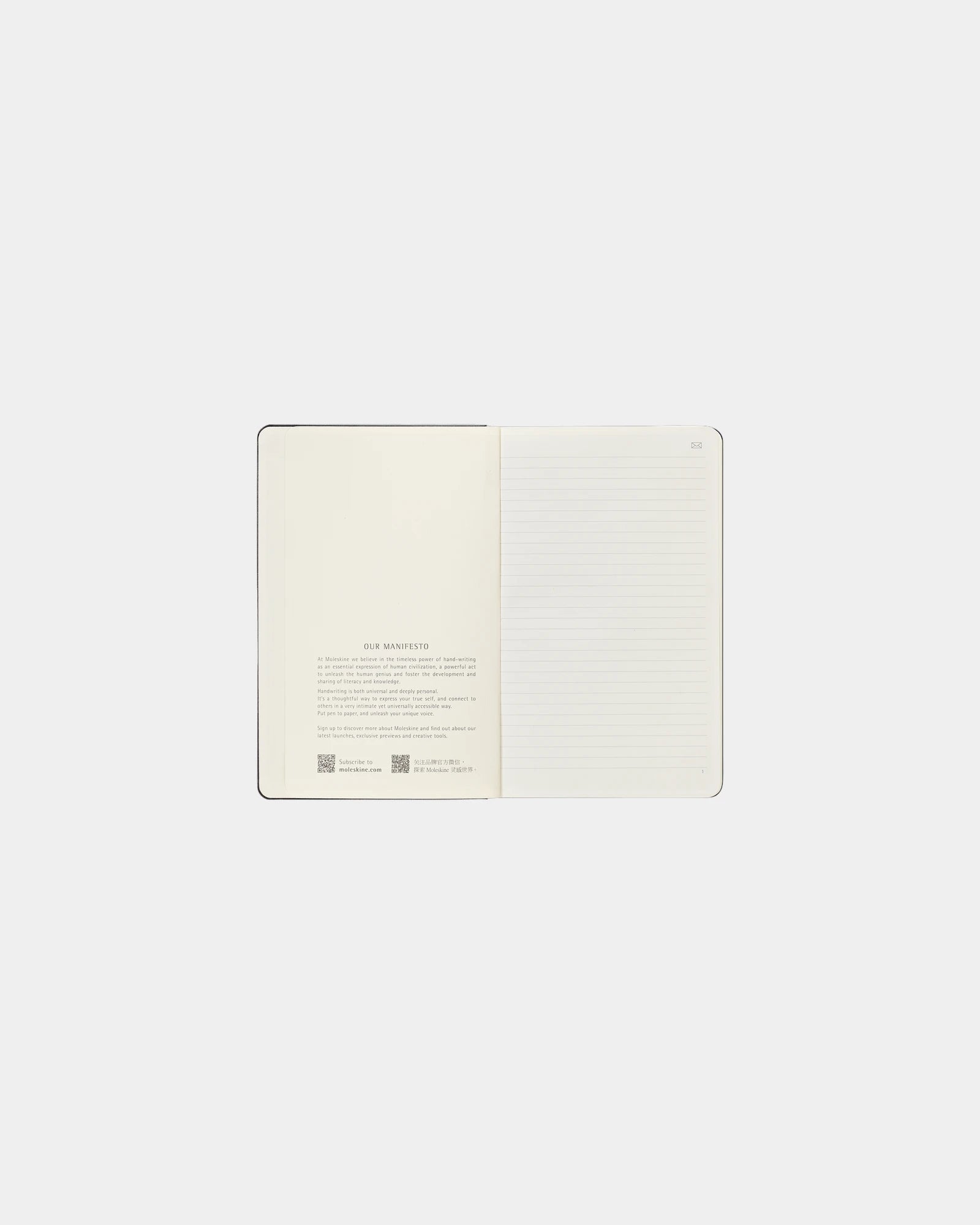 Custom large ruled Moleskine Smart Notebook, hard cover - 3