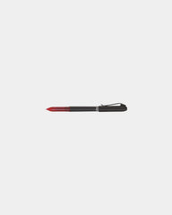 Custom 0.5mm roller pen with metal clip finish - Red