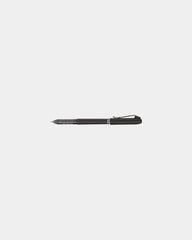 Custom 0.5mm roller pen with metal clip finish - Black