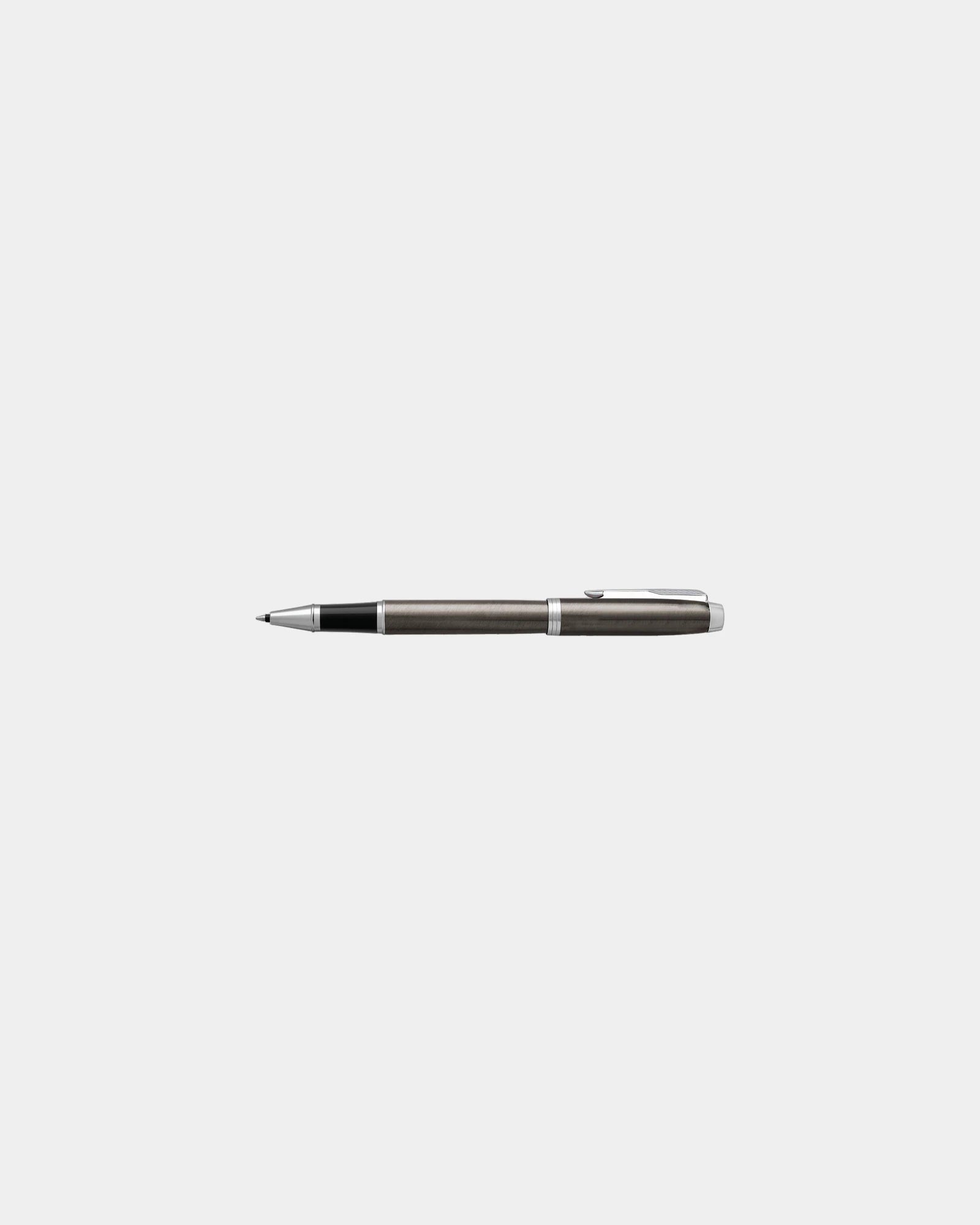 Custom metal rollerball pen Parker IM gift box - Espresso - Silver Trim