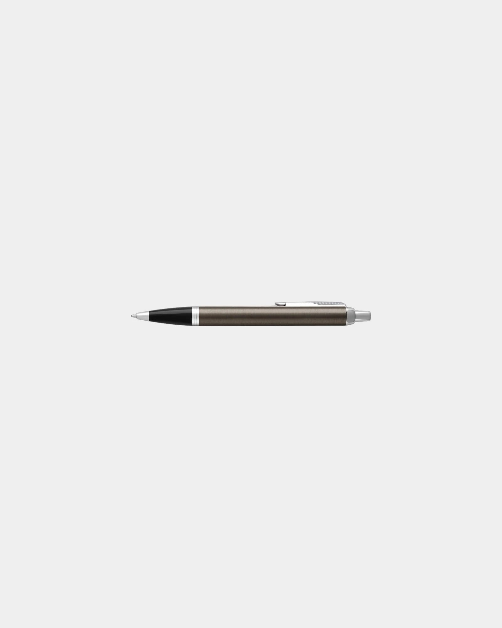 Custom metal ballpoint pen Parker IM gift box - Espresso - Silver Trim
