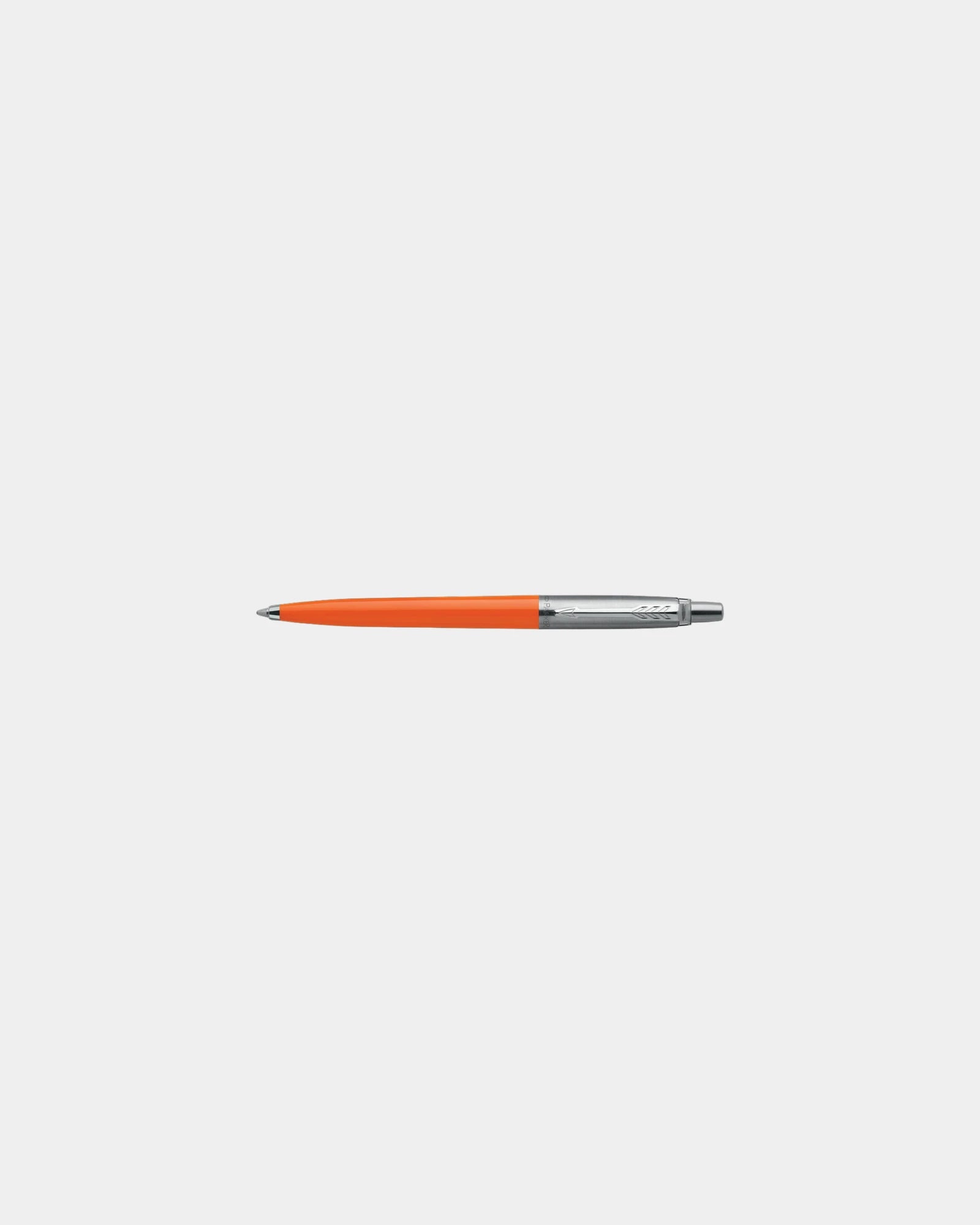 Custom Parker Jotter Original Ballpoint Pen - Orange - Silver Trim