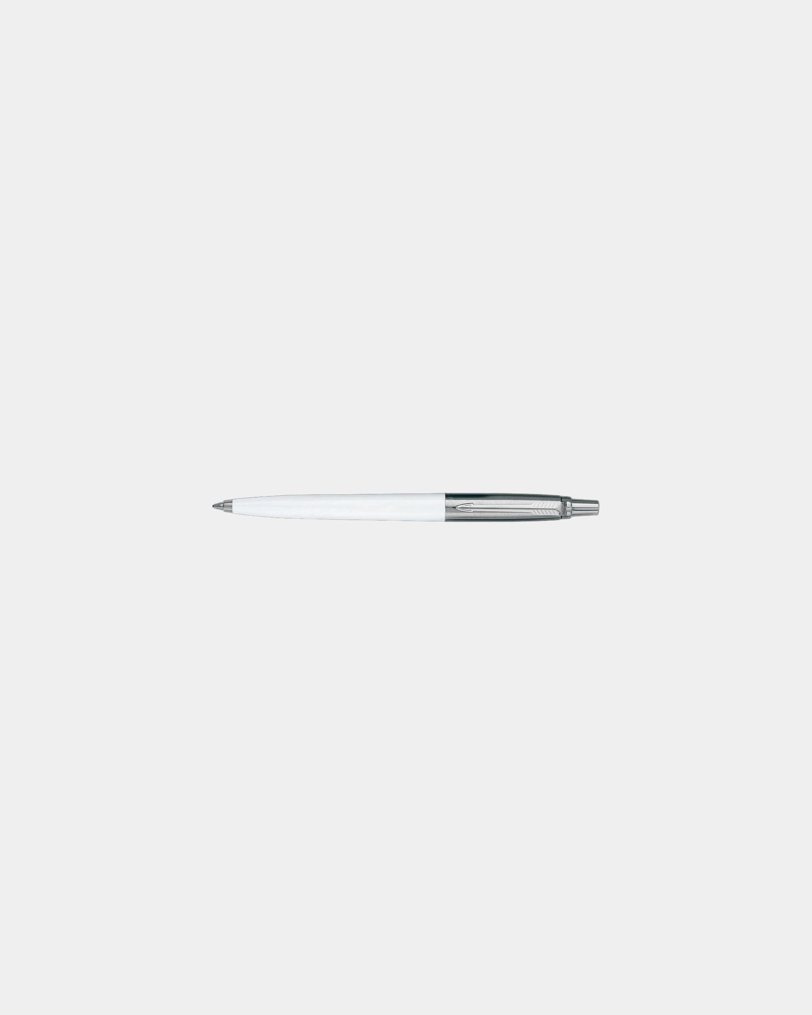 Custom Parker Jotter Original Ballpoint Pen - White - Silver Trim