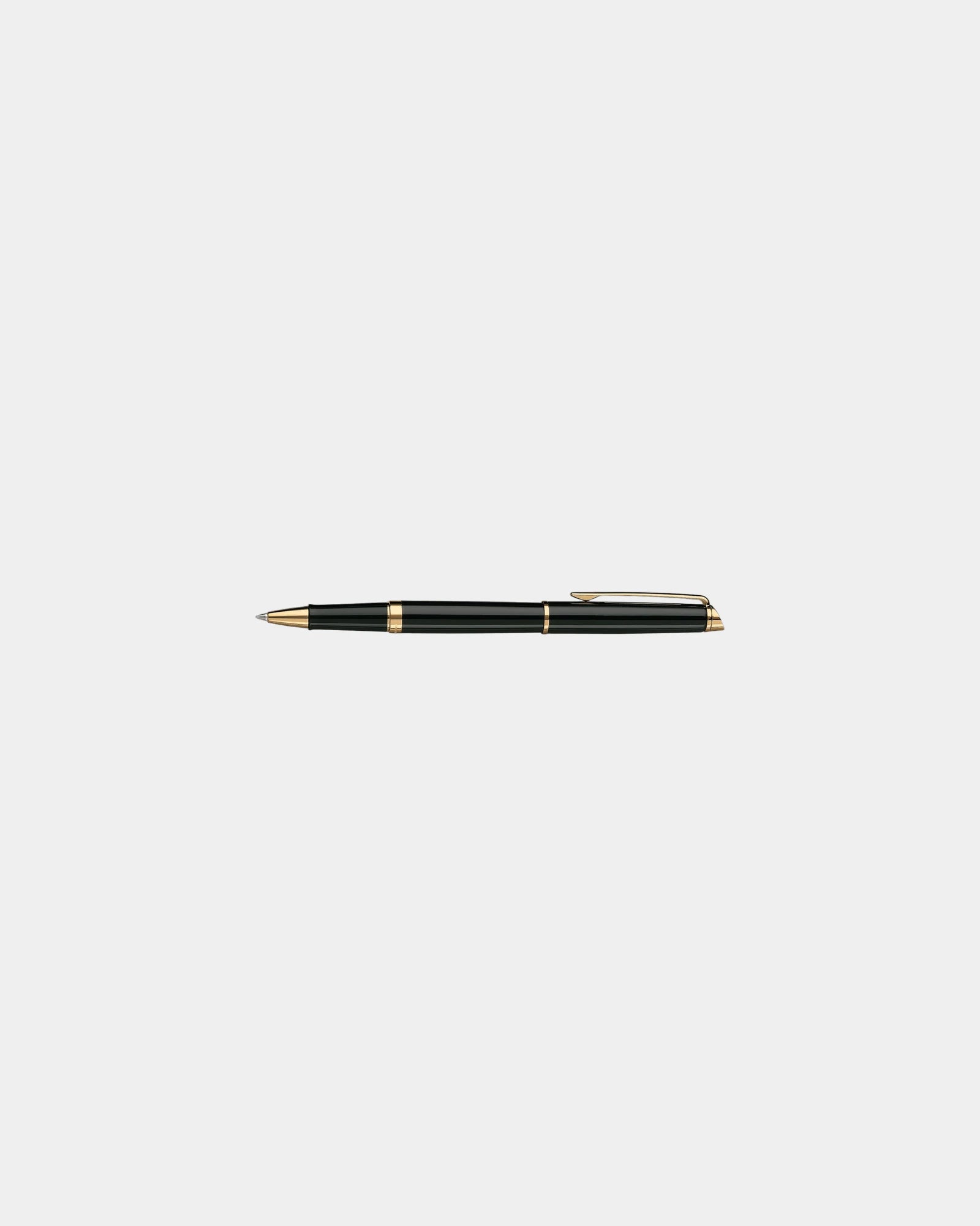 Custom metal Waterman Hemisphere rollerball pen - Black - Gold Trim