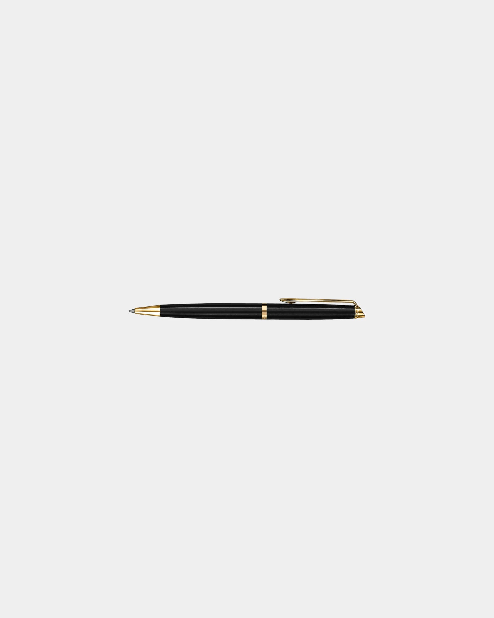 Custom metal ballpoint pen Waterman Hemisphere - Black - Gold Trim