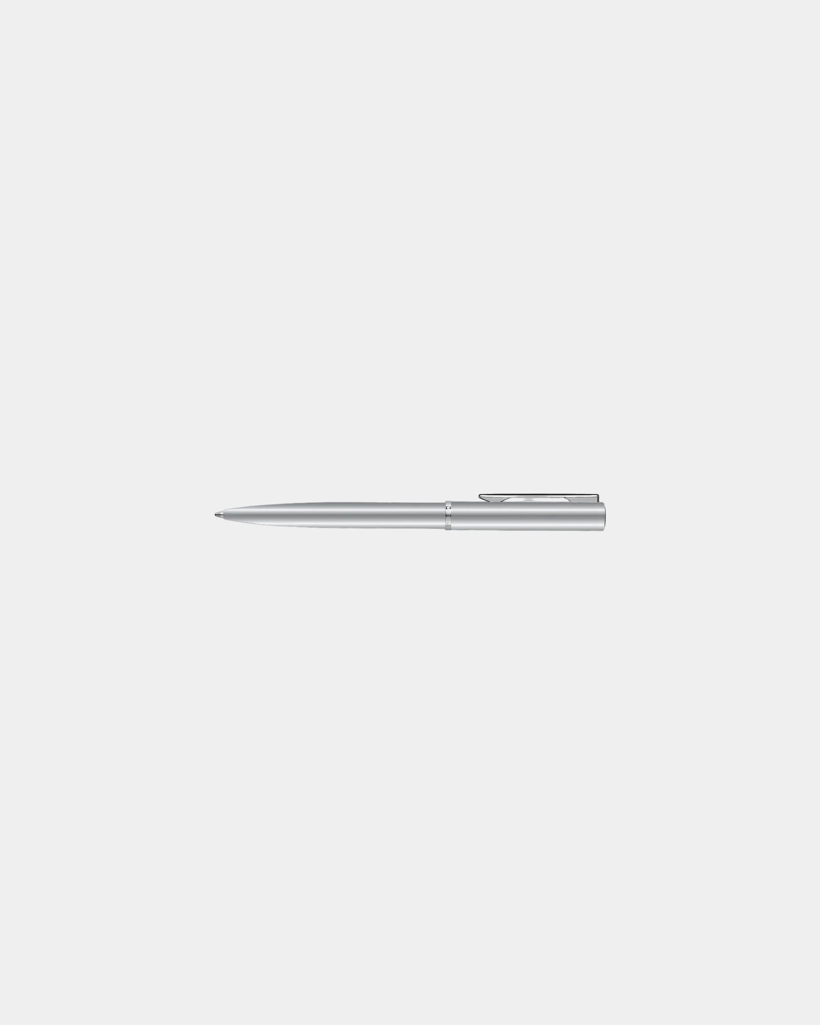 Custom metal ballpoint pen Waterman Allure gift box - Chrome - Silver Trim