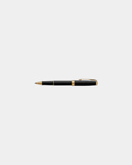 Custom matte metal Parker Sonnet rollerball pen - Black Matte - Gold Trim