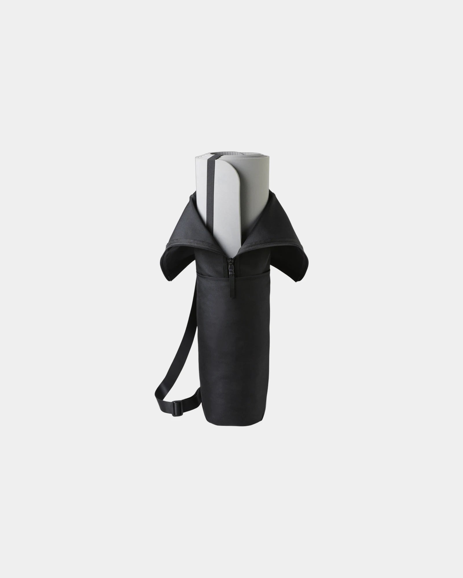 Custom recycled RPET yoga mat and bag bundle set - Black