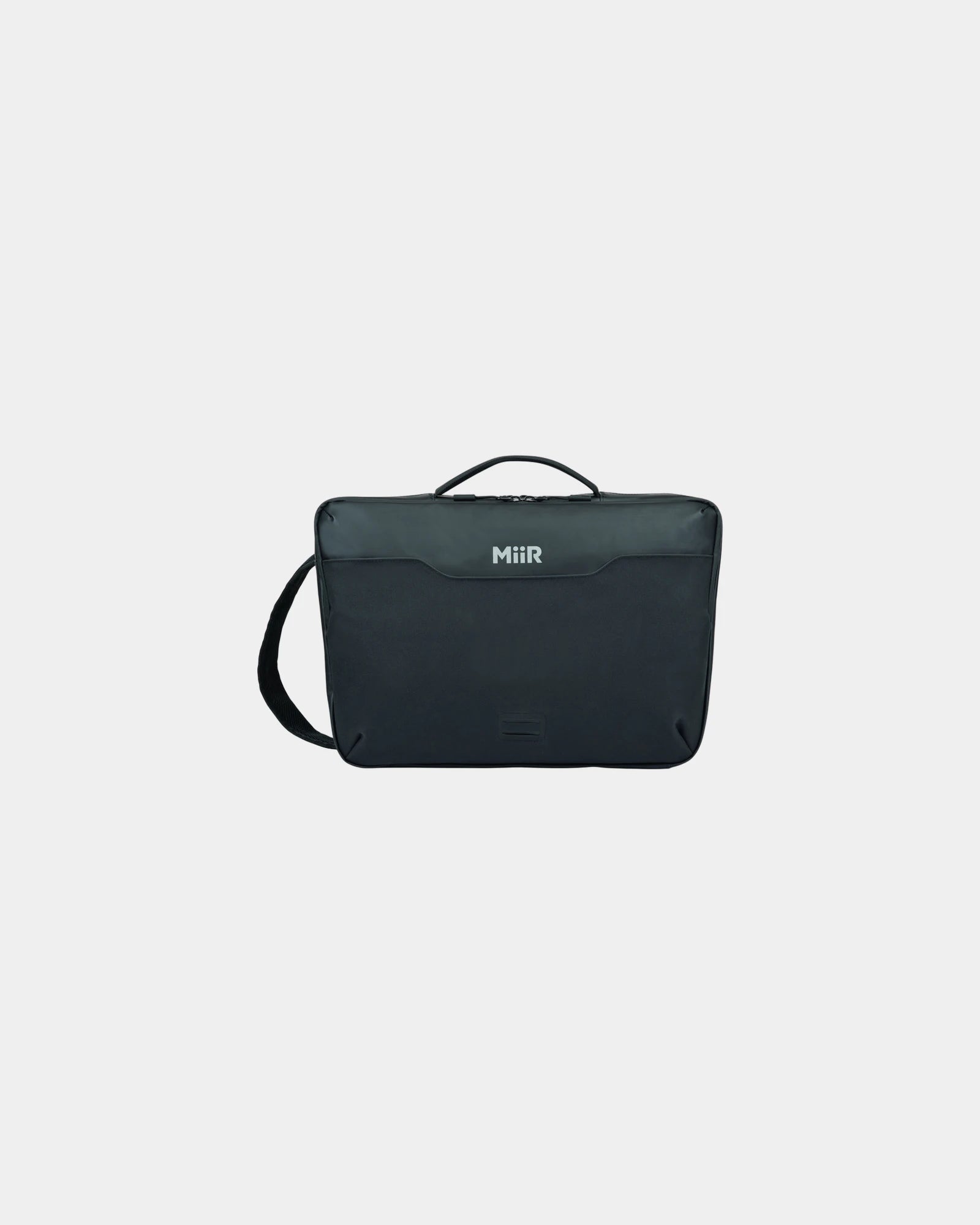 Custom RPET 8L messenger bag with laptop sleeve - Black
