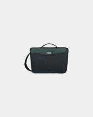 Custom RPET 8L messenger bag with laptop sleeve - Black