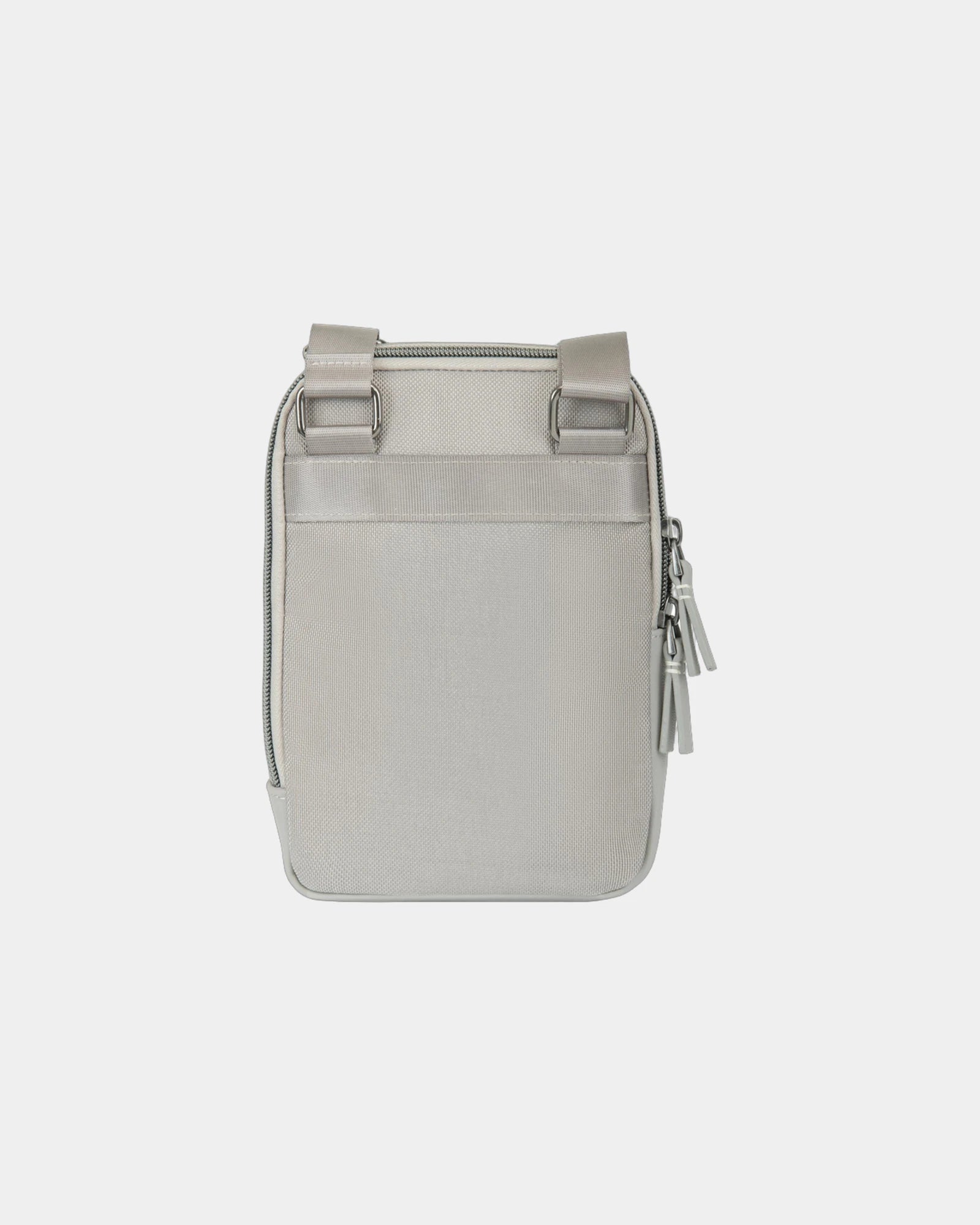 Custom recycled nylon crossbody bag with vegan leather - 8