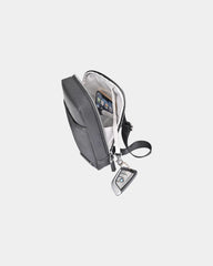 Custom recycled nylon crossbody bag with vegan leather - 2