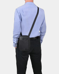 Custom recycled nylon crossbody bag with vegan leather - 4