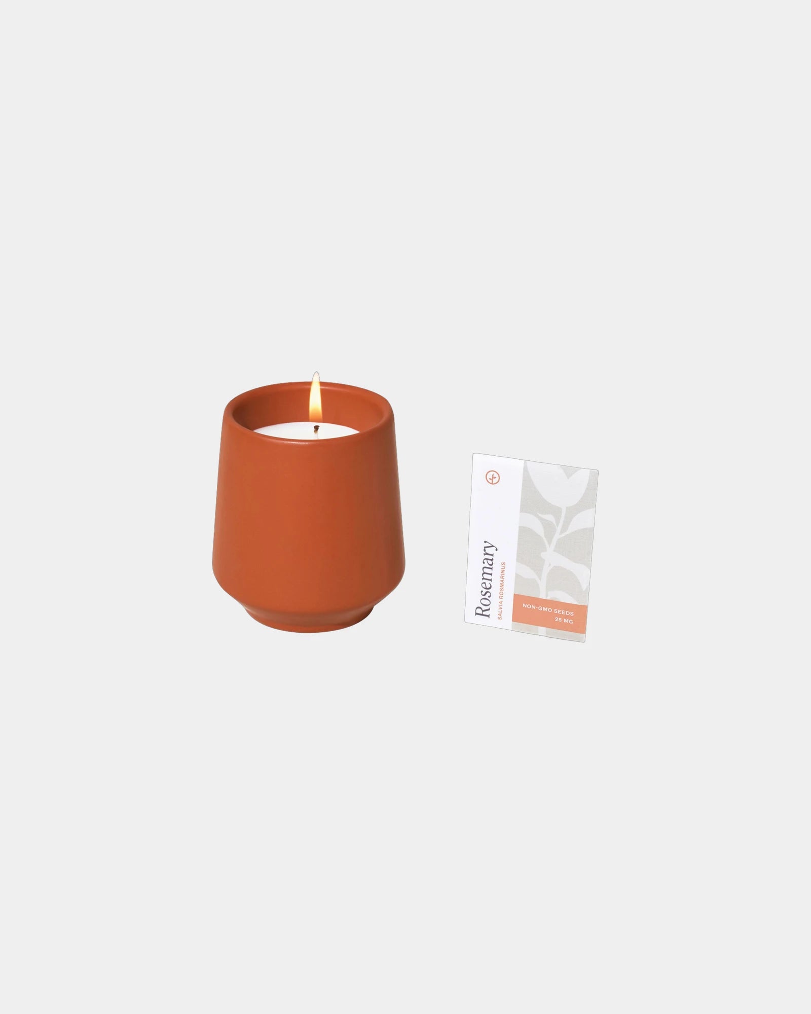 Custom soy-blend candle with ceramic vessel and seeds - 10