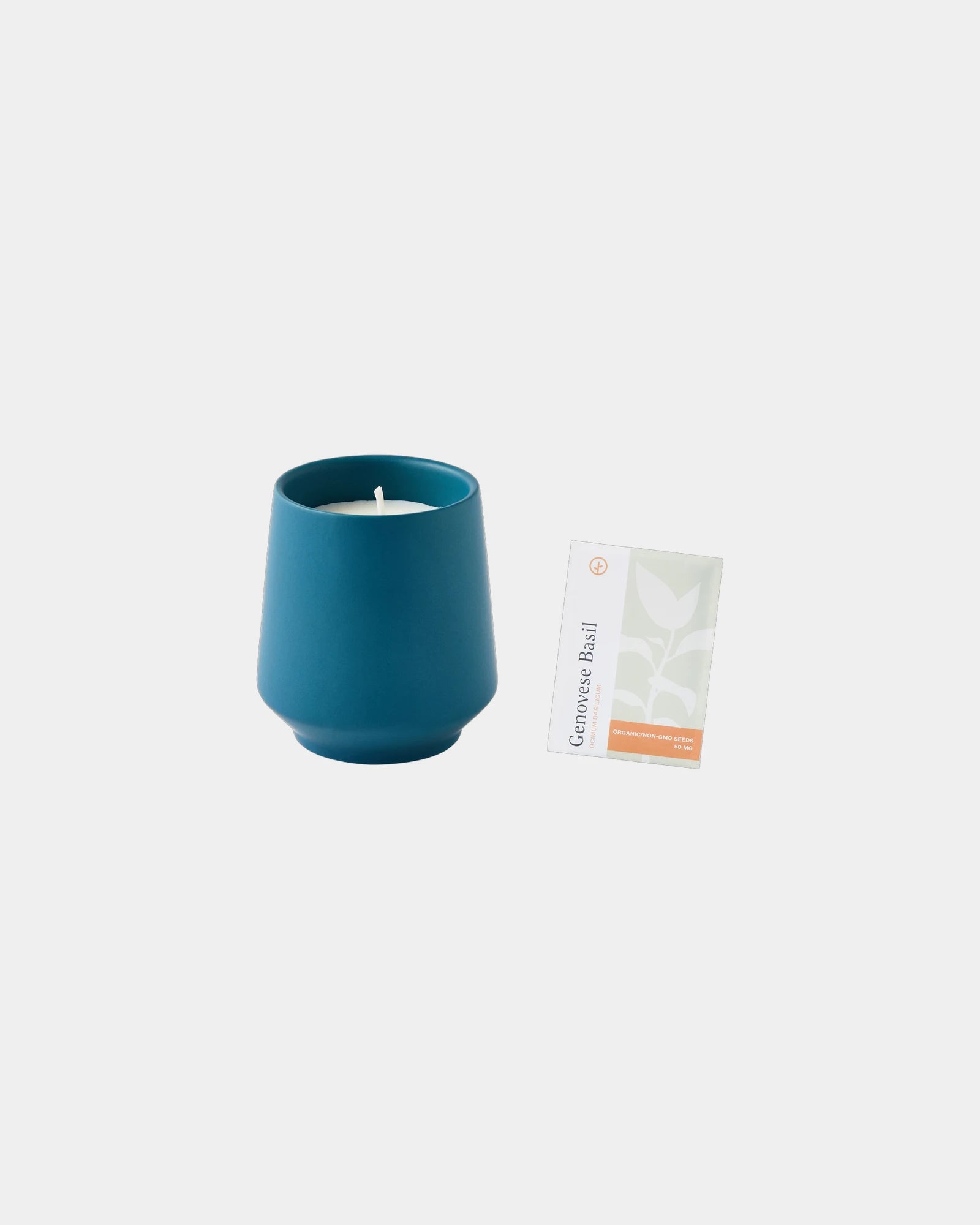 Custom soy-blend candle with ceramic vessel and seeds - 21