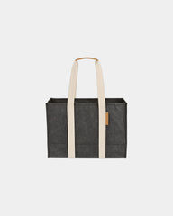 Custom FSC-certified washable paper market tote - Ebony