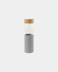 Custom Tritan 20-oz bamboo lid water bottle - Dove Grey