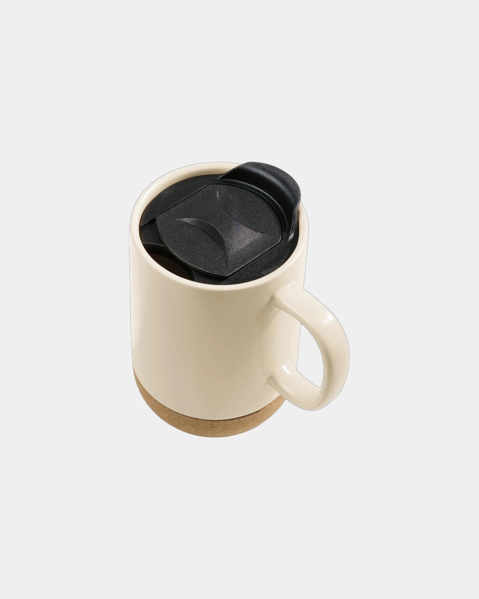 Custom ceramic lidded mug - 14 oz travel mug - 1