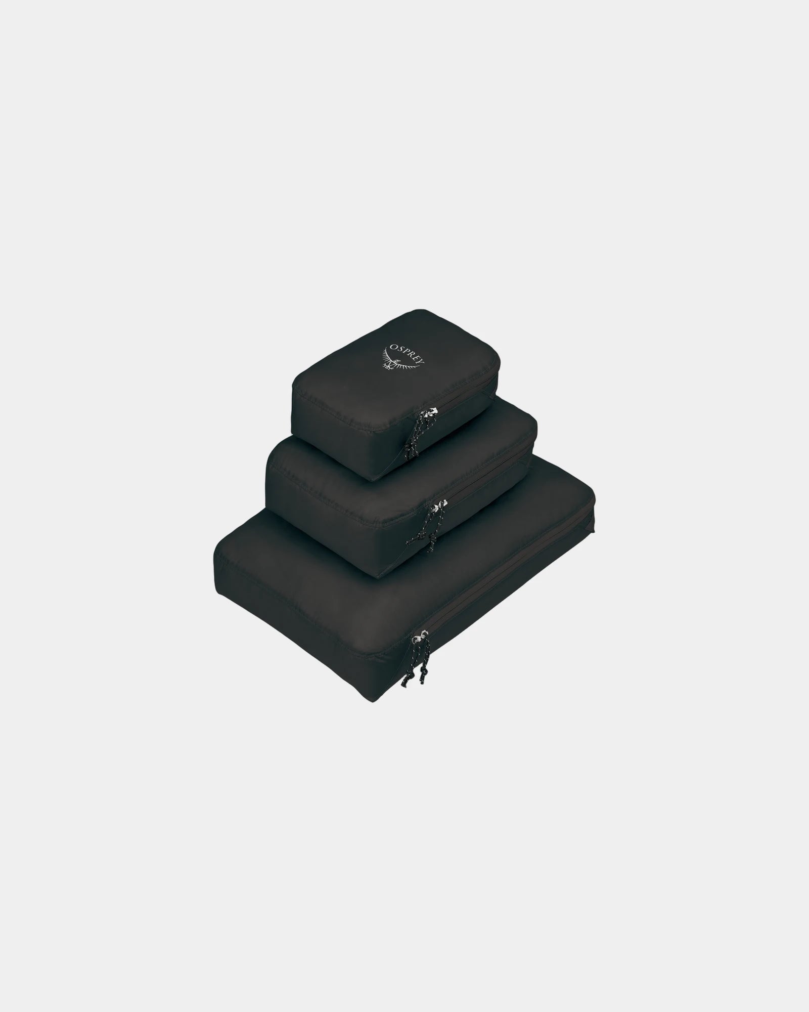 Custom recycled nylon packing cube set - Black