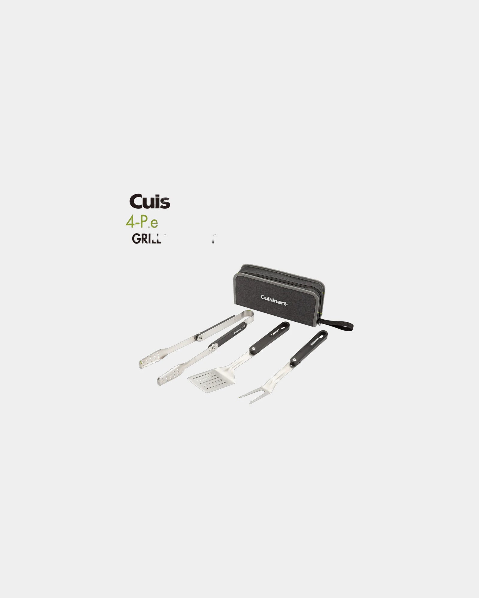 Custom folding grill tool set with carrying case - 6