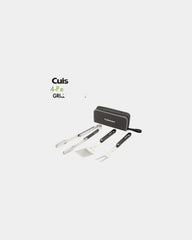 Custom folding grill tool set with carrying case - 6