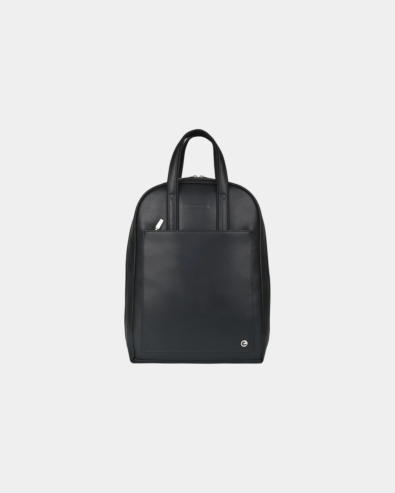 Branded vegan leather Corkcicle laptop backpack - Black