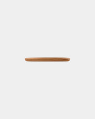 Custom acacia wood oval tray with laser engraving - 1