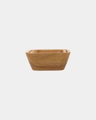 Custom acacia wood nesting snack bowl set - 3