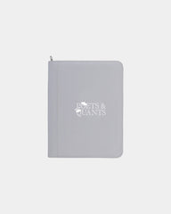 Custom vegan leather zippered padfolio FSC paper pad - 6