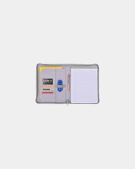 Custom vegan leather zippered padfolio FSC paper pad - 4