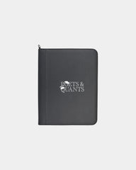 Custom vegan leather zippered padfolio FSC paper pad - 3